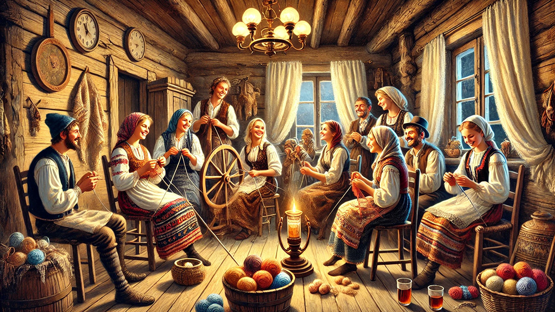 Prela: Winter, Society, and Tradition in Cheerful Evenings