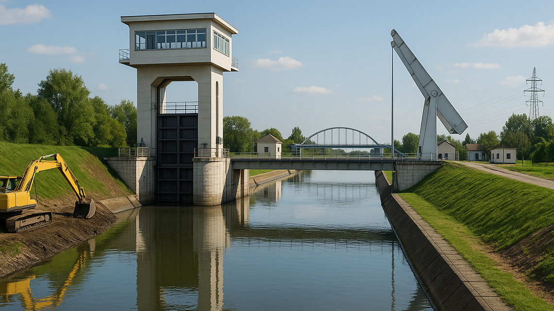 Izgradnja osnovne kanalske mreže Dunav–Tisa–Dunav: Višenamenski vodni sistem Banata