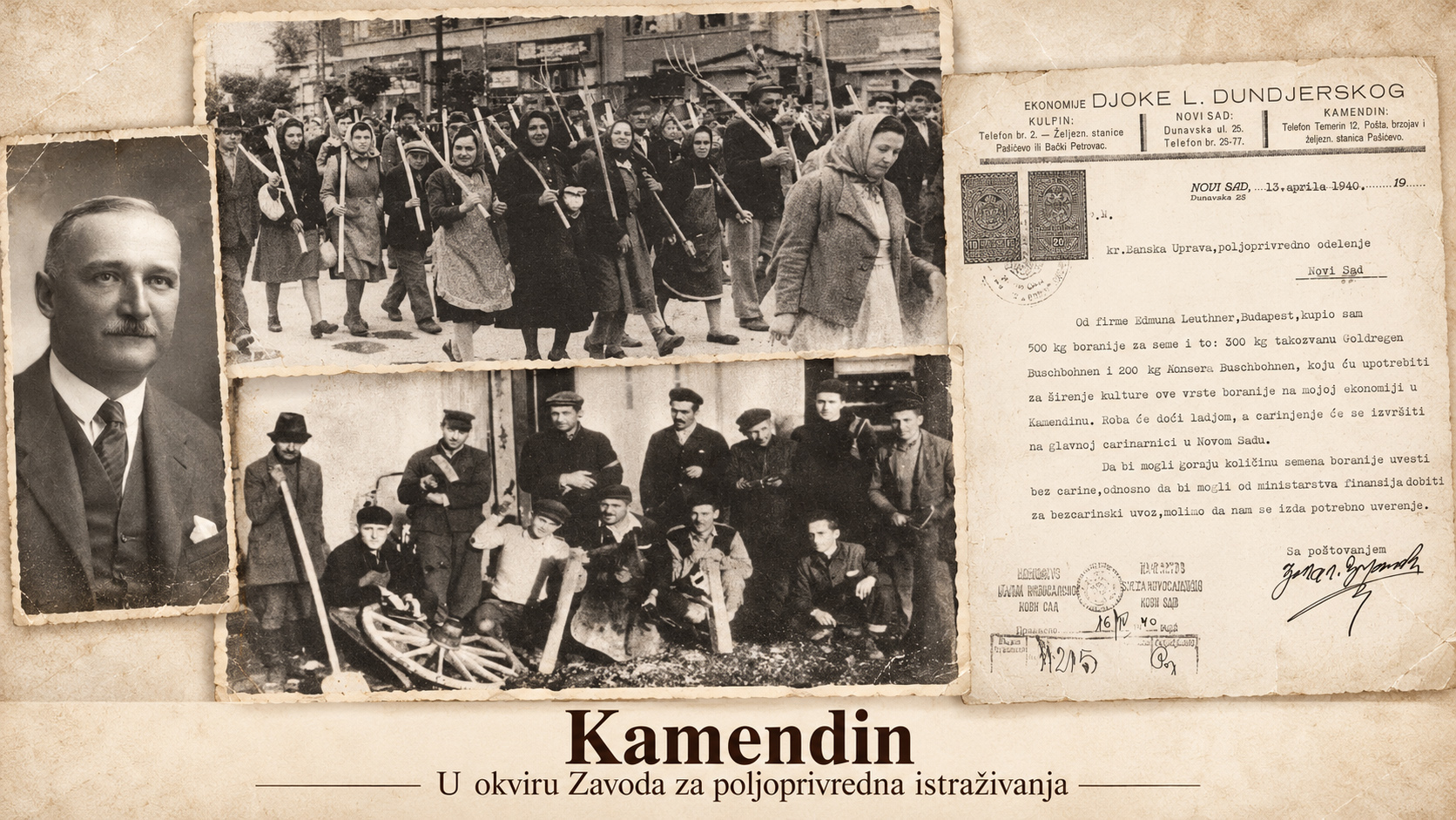 Kamendin u okviru Zavoda za poljoprivredna istraživanja