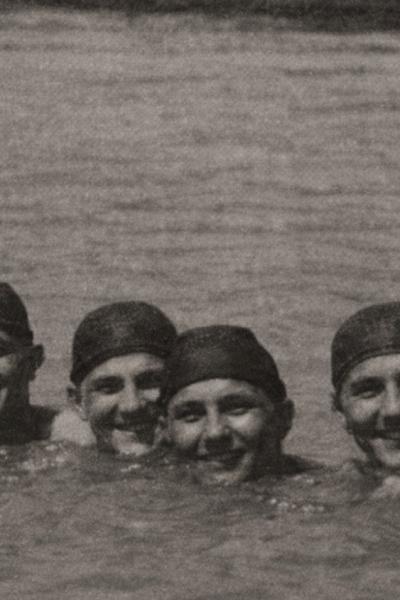 Vaterpolisti Jedinstva 1953/54. (s desna na levo):